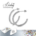 Destino joias cristal Swarovski simplesmente brincos de argola